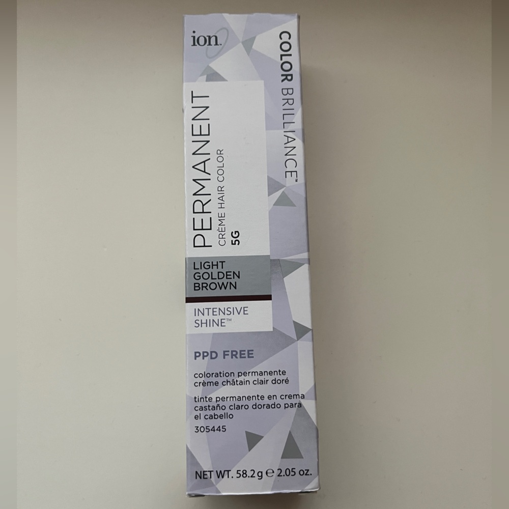 Ion Color Brilliance Permanent Creme Hair Color - 5G Light Golden Brown